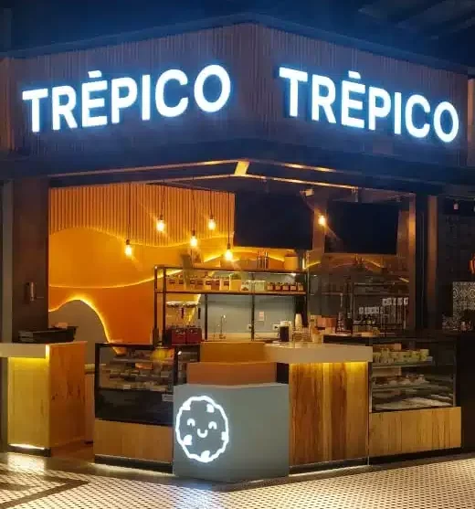 kiosco trepico proyecto de rotulación realizado